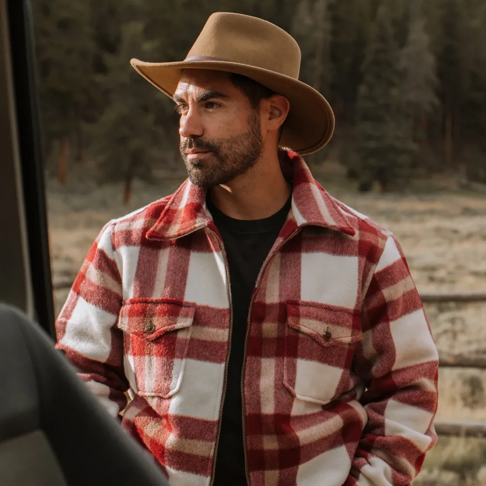 Stetson Plaid Lined Jac-Shirt Red Online