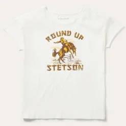 Stetson "Round Up" Vintage Tee White Sale