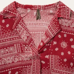 Stetson Bandana Patchwork Blouse Red Outlet