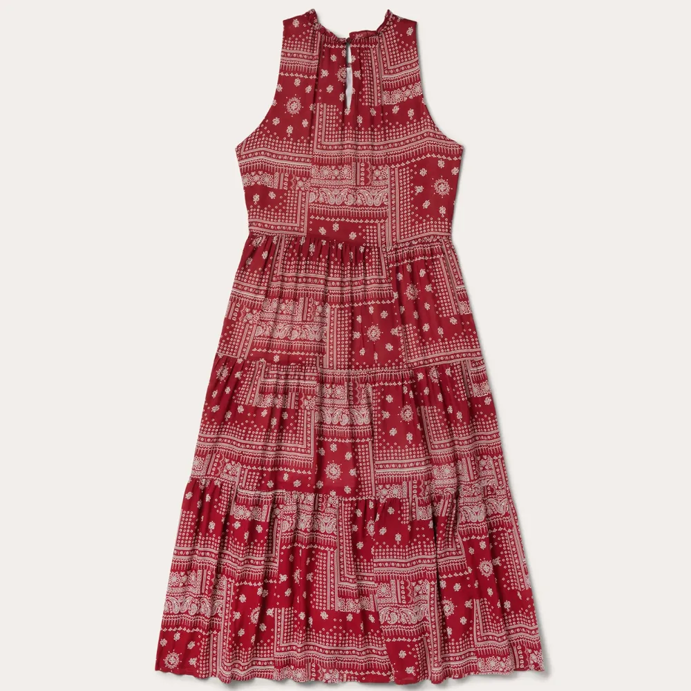 Stetson Bandana Patchwork Dress Red Best