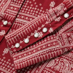 Stetson Bandana Patchwork Shirt Red Outlet