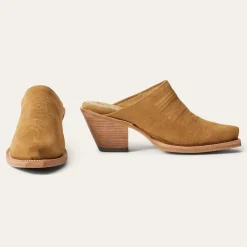 Stetson Reed Western Mules Tan New