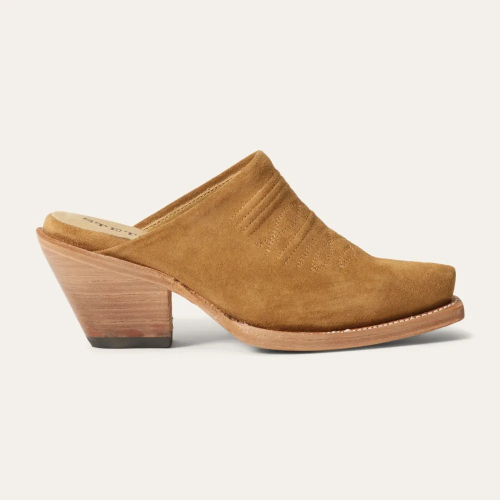 Stetson Reed Western Mules Tan New