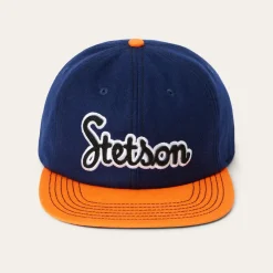 Stetson Retro Script Baseball Cap Grey Clearance