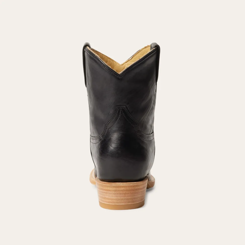 Stetson Riley Shorty Boots Black Best