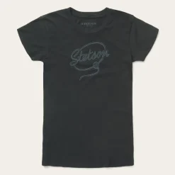Stetson Rope Print Graphic Tee Black
