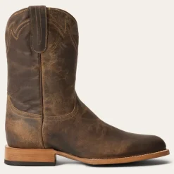 Stetson Roughstock Zip Boots Brown Clearance
