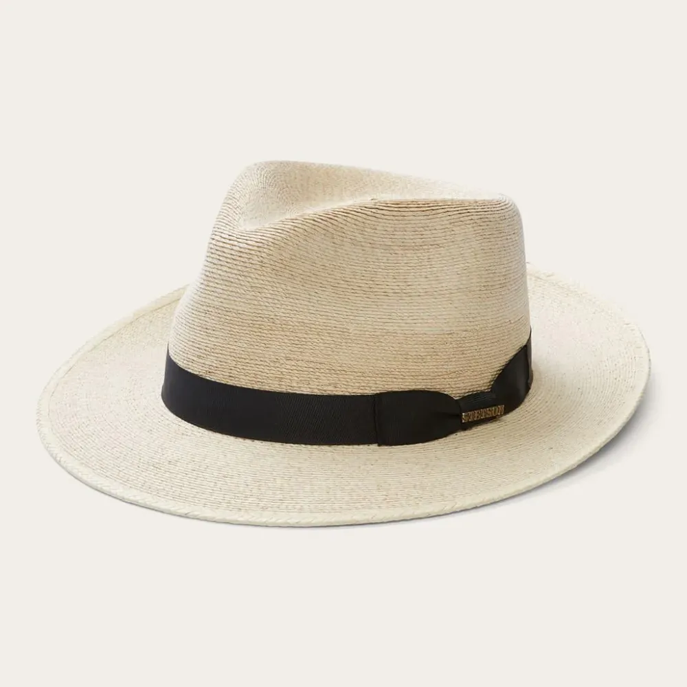 Stetson Rushmore Palm Fedora Natural Outlet