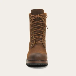 Stetson Sam Lace Up Oiled Suede Lug Boots Brown Hot
