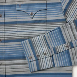 Stetson Serape Stripe Western Shirt Blue Best