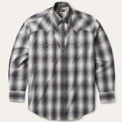 Stetson Smoke Ombre Western Shirt Grey Hot