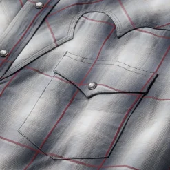 Stetson Smoke Ombre Western Shirt Grey Hot
