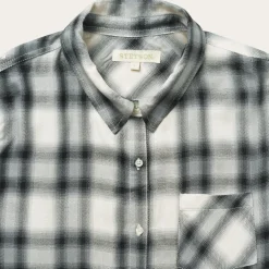 Stetson Smokey Ombre Plaid Shirt Grey Sale