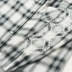 Stetson Smokey Ombre Plaid Shirt Grey Sale