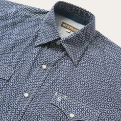 Stetson Snap Front Shirt in Deep Blue