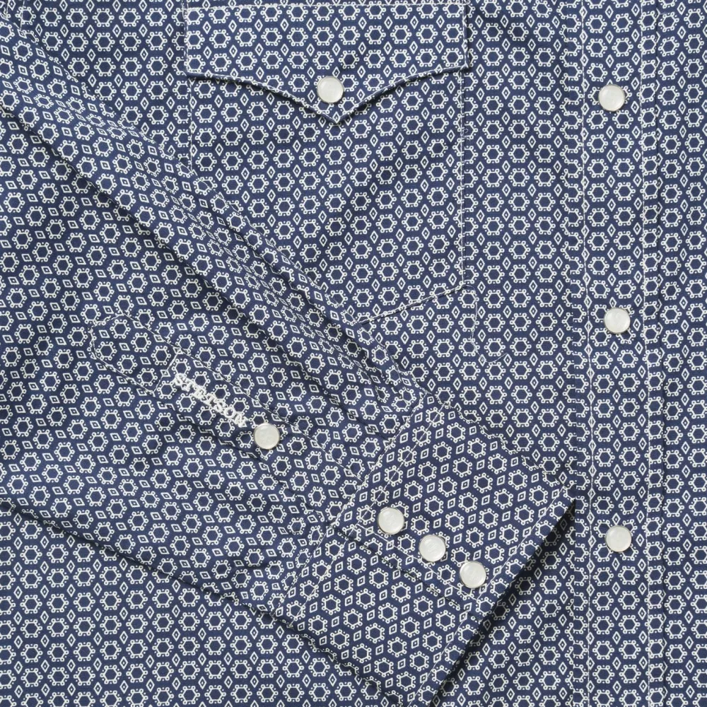 Stetson Snap Front Shirt in Deep Blue