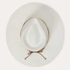 Stetson Sol Straw Fedora Bleach Discount