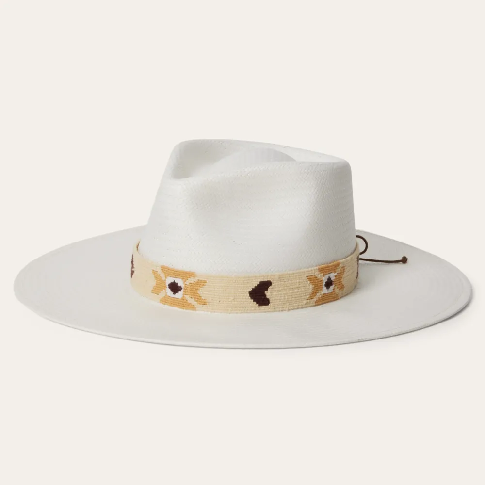 Stetson Sol Straw Fedora Bleach Outlet