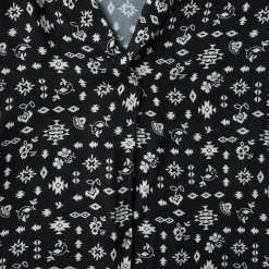 Stetson Southwestern Ditzy Print Blouse Black Clearance