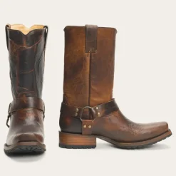 Stetson Heritage Harness Boots Brown Best