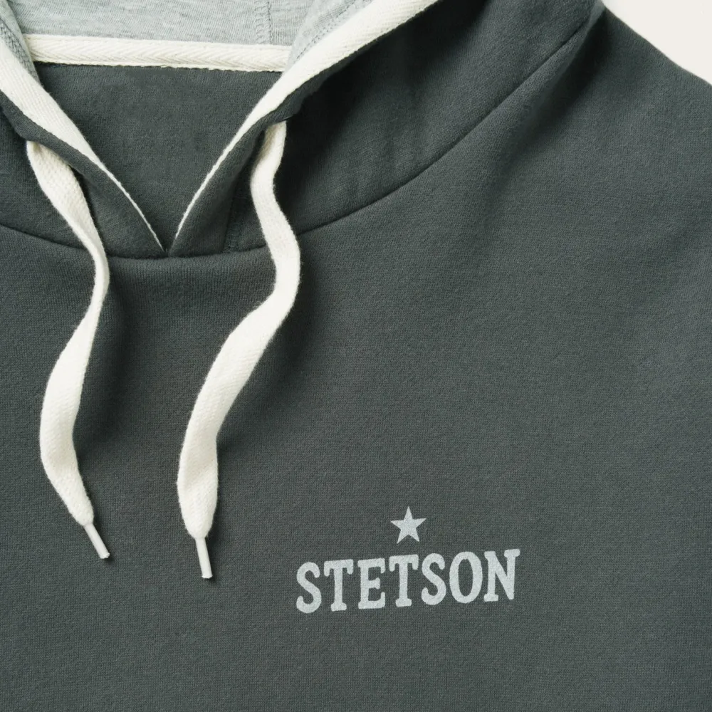 Stetson Hoody Star Left Chest Blue