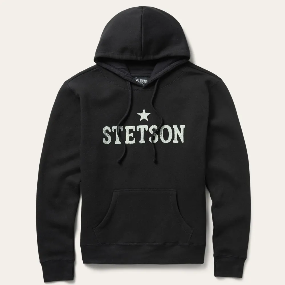 Stetson Star Hooded Sweatshirt Black Sale