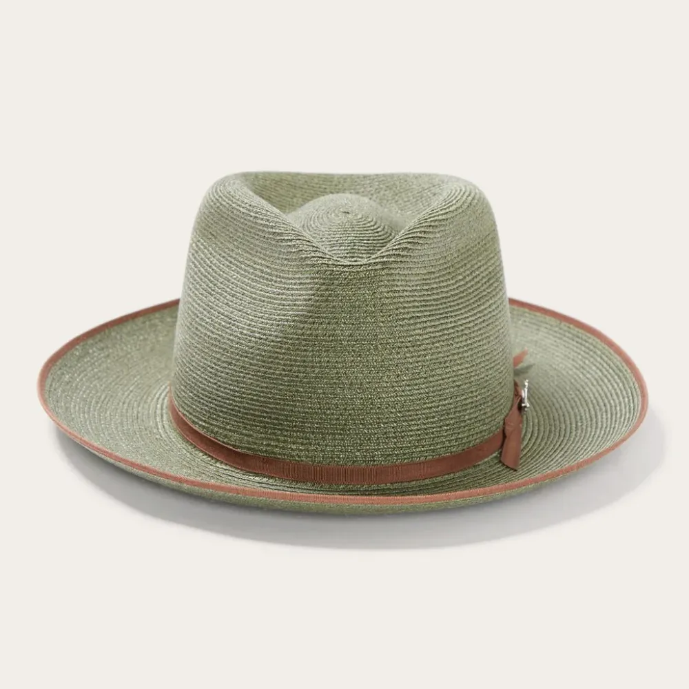 Stetson Stratoliner Hemp Fedora Sage Clearance