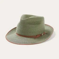 Stetson Stratoliner Hemp Fedora Sage Clearance