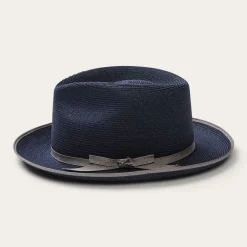 Stetson Stratoliner Hemp Fedora Navy Clearance