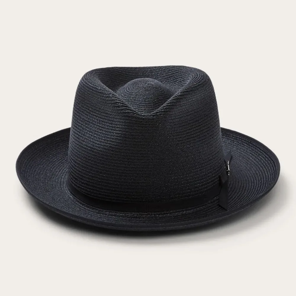 Stetson Stratoliner Hemp Fedora Black Discount