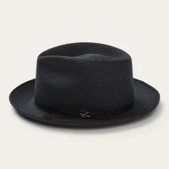 Stetson Stratoliner Hemp Fedora Black Discount