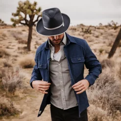 Stetson Stratoliner Hemp Fedora Black
