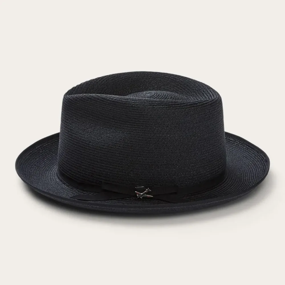 Stetson Stratoliner Hemp Fedora Black New