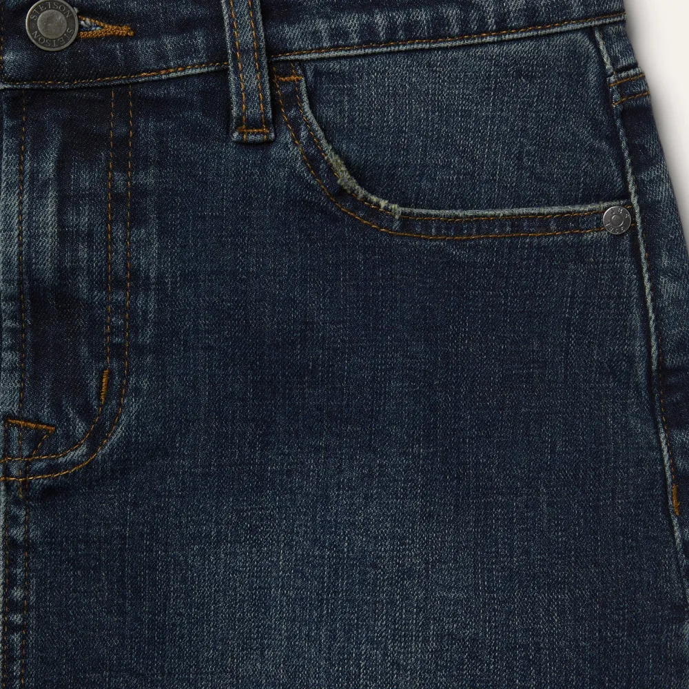 Stetson Stretch Denim 5-Pocket Skirt Blue Clearance