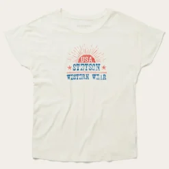 Stetson Sunrise Graphic Tee White
