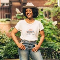 Stetson Sunrise Graphic Tee White