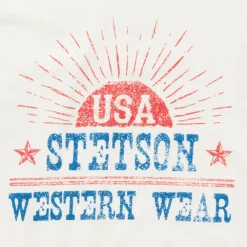 Stetson Sunrise Graphic Tee White