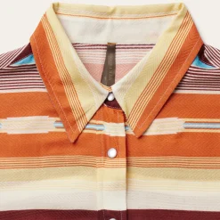 Stetson Sunset Serape Print Western Shirt Multi Hot