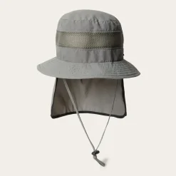 Stetson Switchback 'No Fly Zone' Mesh Bucket Hat Willow Discount