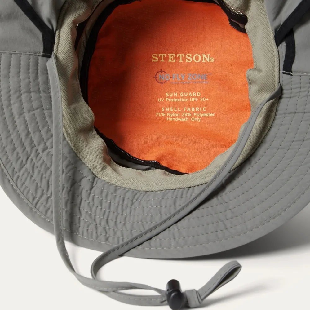 Stetson Switchback 'No Fly Zone' Mesh Bucket Hat Willow Discount