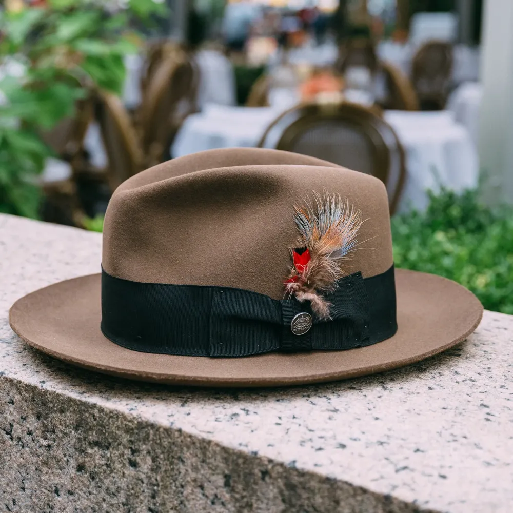 Stetson Temple Fedora Tawny Outlet