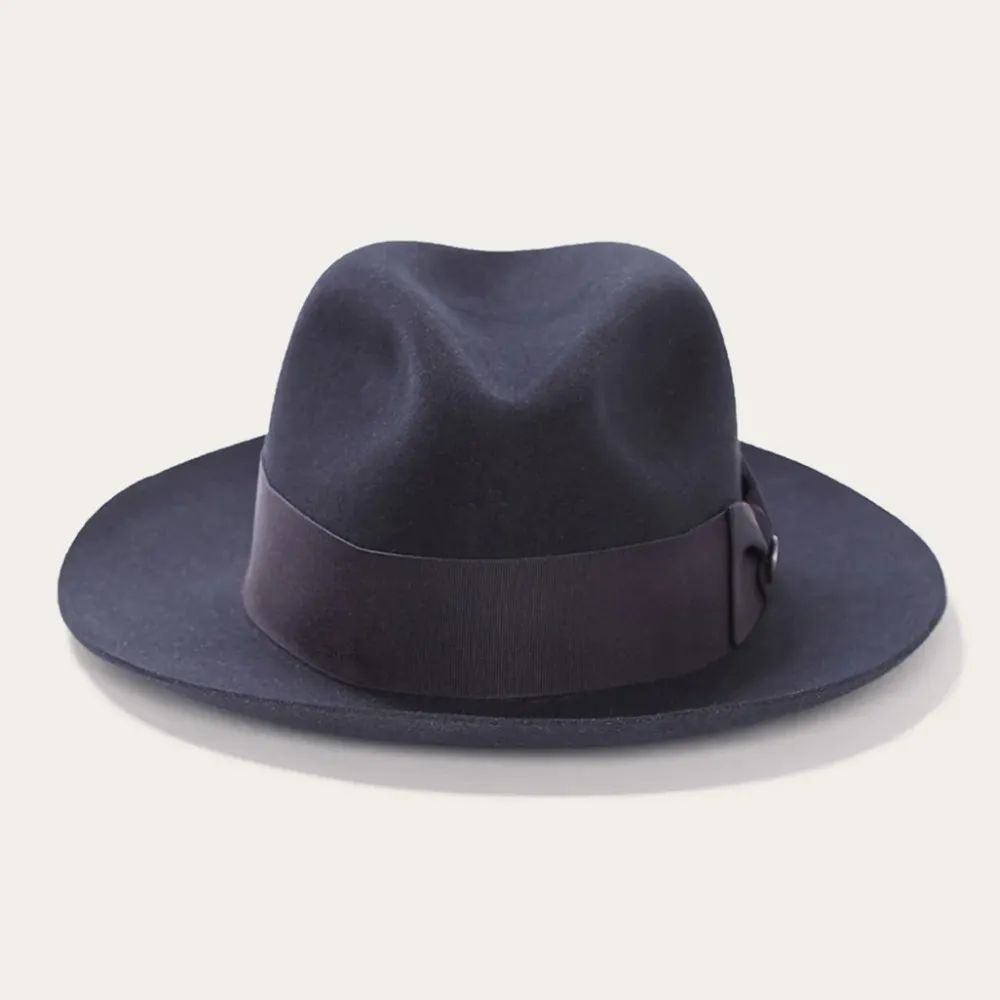 Stetson Temple Fedora Navy New