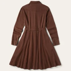 Stetson Tobacco Tencel Western Dress Brown New