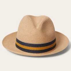 Stetson Triad Straw Fedora Mustard Clearance