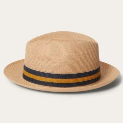 Stetson Triad Straw Fedora Mustard Clearance