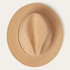 Stetson Triad Straw Fedora Mustard Discount