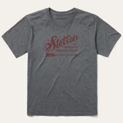 Stetson Vintage Arrow Graphic Tee Grey