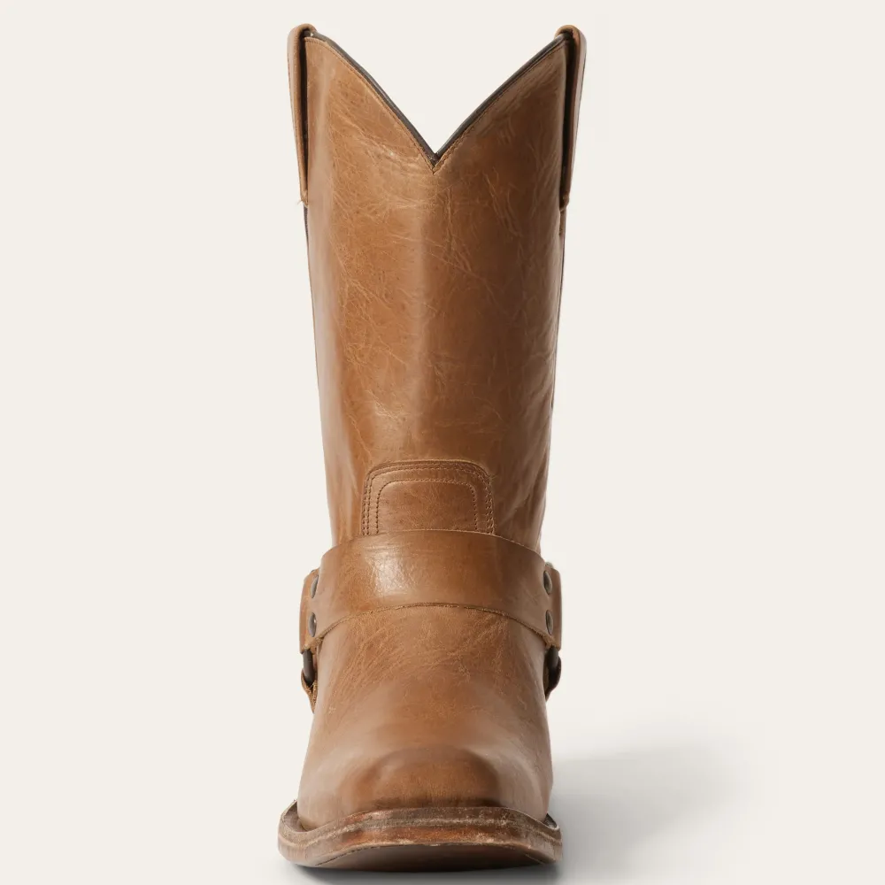Stetson Vintage Harness Boots Tan Clearance