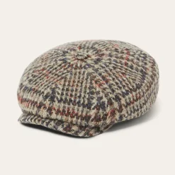 Stetson Virgin Wool Hatteras Beige/Red/Herringbone Hot
