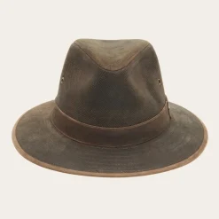 Stetson Weathered Leather Safari Hat Brown
